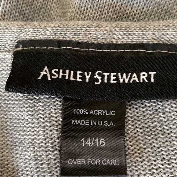 Ashley Stewart gray ruffle sweater - Picture 7 of 8